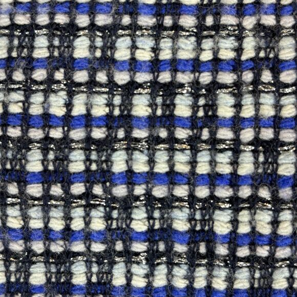 J Crew Knit Tweed Cardigan Blazer Jacket Sz S Lined Fringe Detail Hook Eye Close - Picture 15 of 15